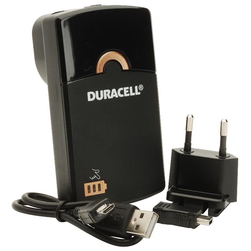 Внешний аккумулятор DURASELL 1800mA (  2xUSB, прямая зарядка от 220V)