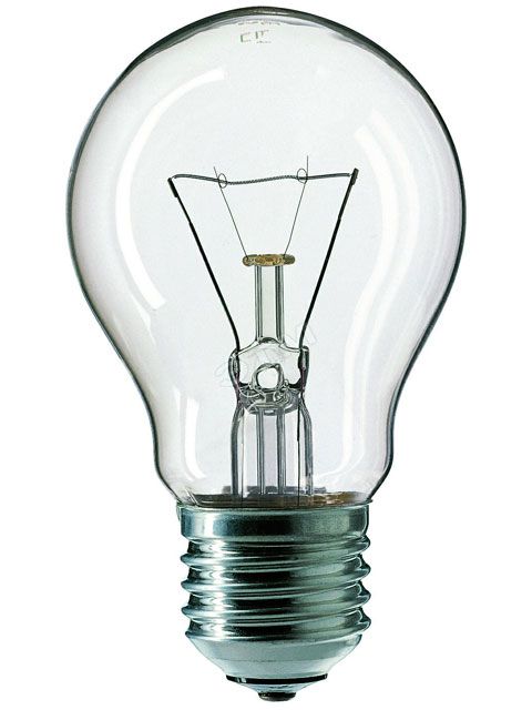 Лампа накаливания 021257 PILA A55 60W 230V E27 лон CL (10/120/2880)