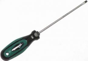 Отвертка шлицевая "WhirlPower" CR-V, намагниченный наконечник, резиновая маслобензостойкая ручка 8.0 х 150 мм