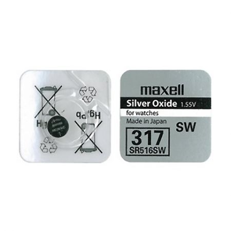 Батарейка MAXELL SR516 (317)  (10)(100)
