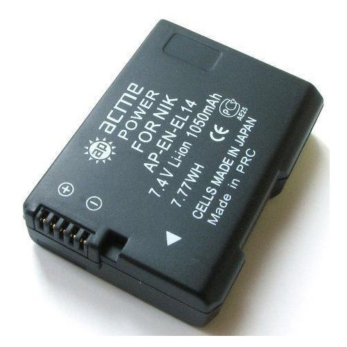 Аккумулятор AcmePower EN-EL14 (7.4V, min 1050mAh, Li-ion) для Nikon  D3200/ D5100/ D5300/ P7100