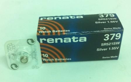 Батарейка RENATA SR521 G0(379)  (10)(100)