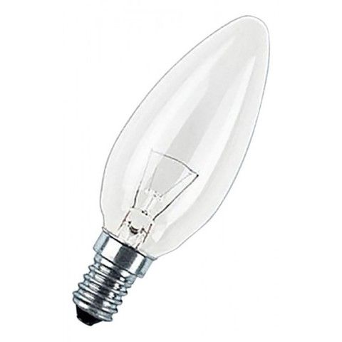 Лампа накаливания 019995 PILA B35 40W 230V  E14 свеча CL (10/100/7200)
