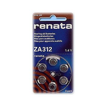 Батарейка RENATA ZA312 (G3) (слуховые) (60)(600)