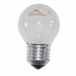 Лампа накаливания 021103 PILA P45 60W 230V E27 шар FR (10/100/6000)