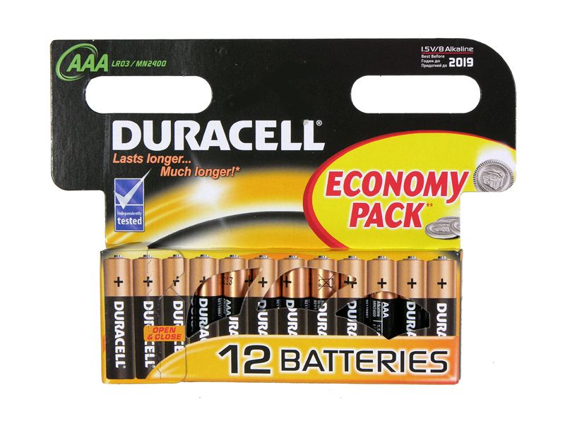 Батарейка DURASELL LR-03 BP-12 !!!  BASIC (144)