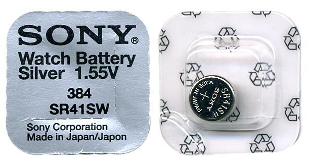 Батарейка SONY SR41N-PB,(392), SR73