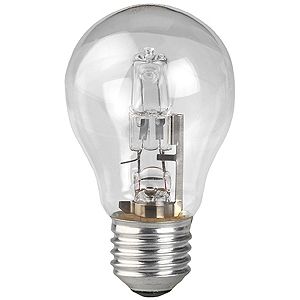 Лампа Галогенная ЭРА Hal-A55-70W-230V-E27-CL (10/100/2500)