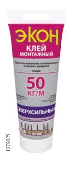 Монтажный клей "ЭКОН Сверхсильный", туба 200 г .1378329,12 шт в упаковке