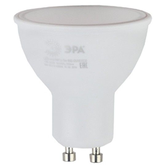 Лампа светодиодная  ЭРА LED smd MR16-5w-827-GU10 ECO (10/100/4800)