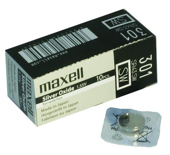 Батарейка MAXELL SR43 G12 (386)  (10)(100)