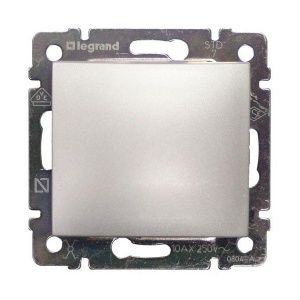 Legrand Valena Выключатель 1 клавишный промежуточный Алюминий ,770107