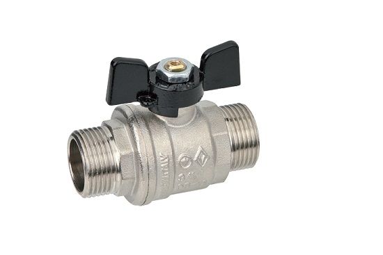 327 Кран шаровый BUGATTI 1/2" ш/ш бабочка  / 20