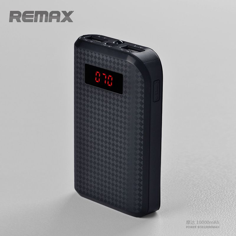 Внешний аккумулятор REMAX Pure черный 10000mAh 1x1.5A