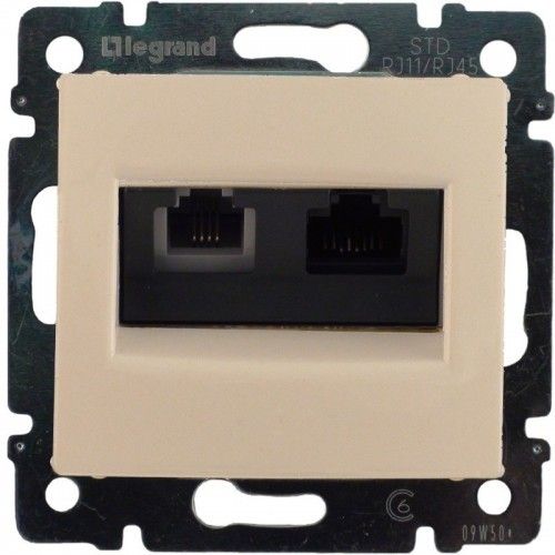 Legrand Valena Розетка TF + Компьютер крем ,774180