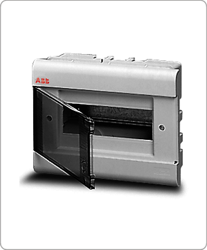 ABB EUROPA бокс 8М внутренний серый, прозрачная дверь ,12058