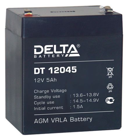 Аккумулятор DELTA 12V  4.5Ah