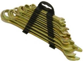 Набор ключей комбинированных 12 предметов (6-22 мм), оцинкованных в пластиковой клипсе