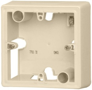 Legrand Коробка 1 пост накладная крем ,6131