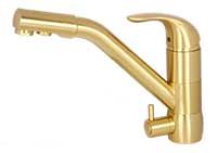 15066-3G  KAISER Safira кухня под фильтр/Gold/Brass