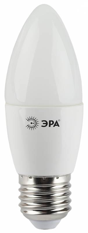Лампа светодиодная ЭРА LED smd B35-6w-827-E27 ECO (10/100/2800)