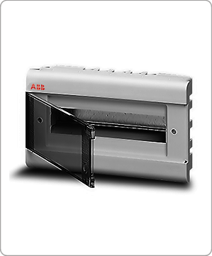 ABB EUROPA бокс 12М внутренний серый, прозрачная дверь ,12062