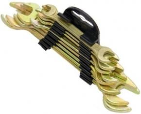 Набор рожковых ключей 8 предметов (8-22 мм), оцинкованных в пластиковой клипсе