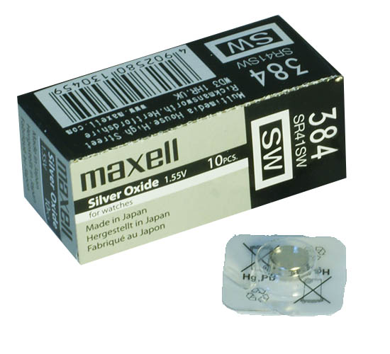 Батарейка MAXELL SR41 G3(392,384,736)  (10)(100)